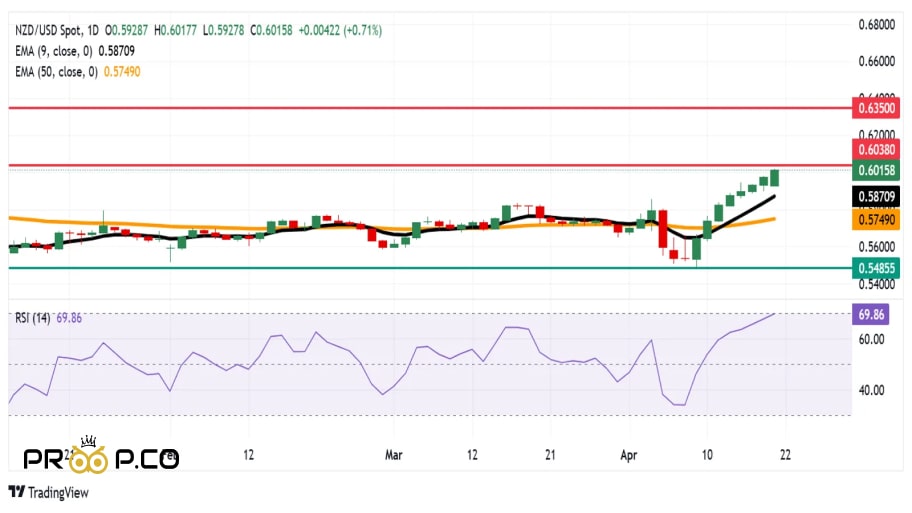 تحلیل و بررسی نمودار nzd/usd